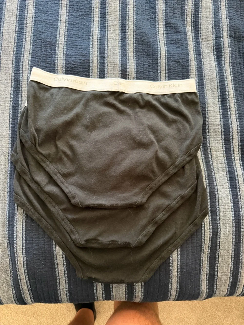 Men's 3 pairs Black Calvin Klein briefs 36W - Picture 4 of 7